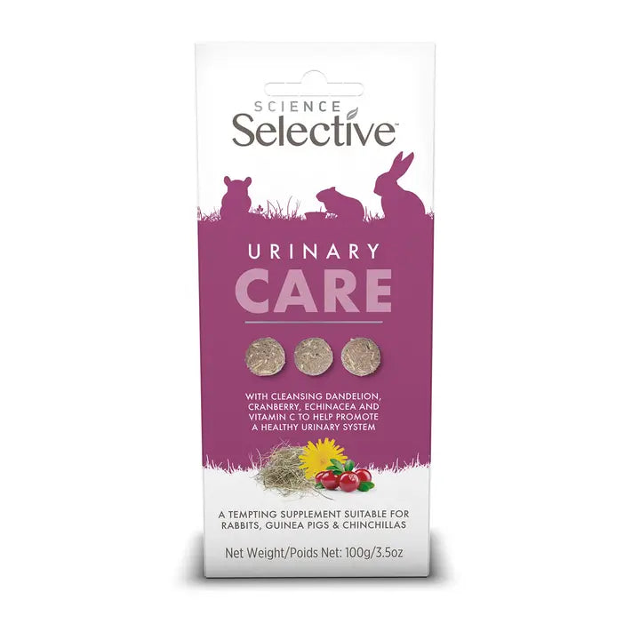 Science Selective Urinary Care supplement packaging for small animals on a white background
