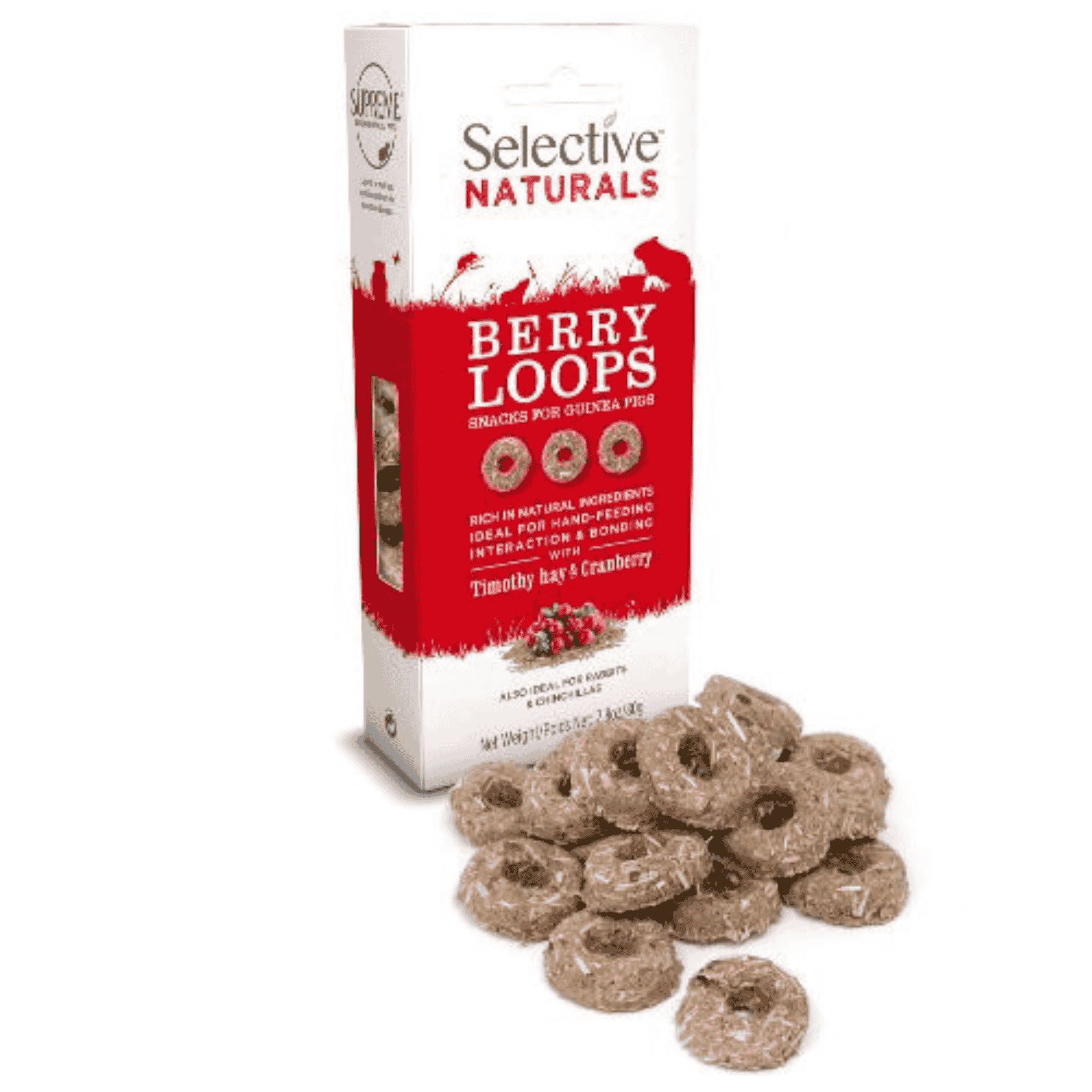 Selective Naturals Berry Loops with Timothy Hay & Cranberry - Twigs & Burrows