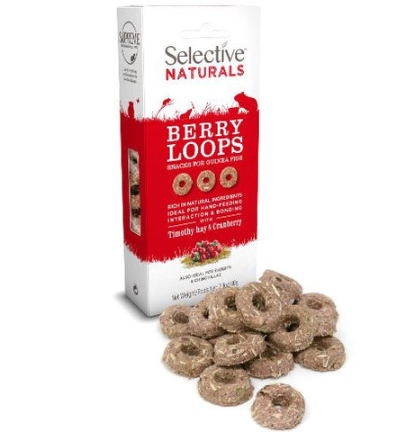 Selective Naturals Berry Loops with Timothy Hay & Cranberry 80g