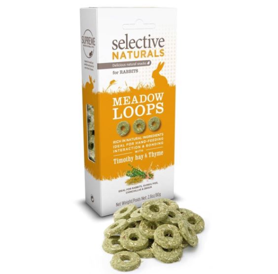 Selective Naturals Meadow Loops with Timothy Hay & Thyme 80g