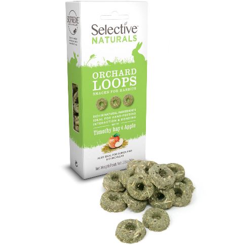 Selective Naturals Orchard Loops with Timothy Hay & Apple 80g