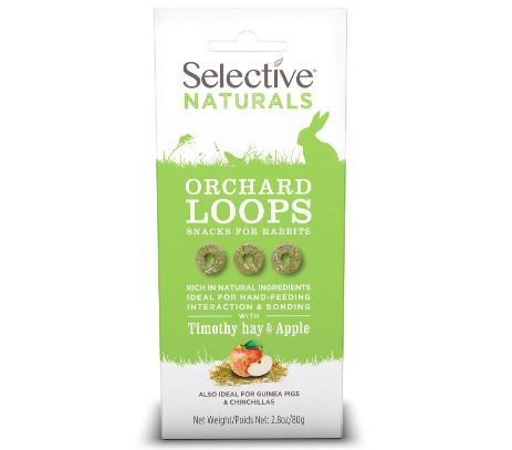 Selective Naturals Orchard Loops with Timothy Hay & Apple 80g